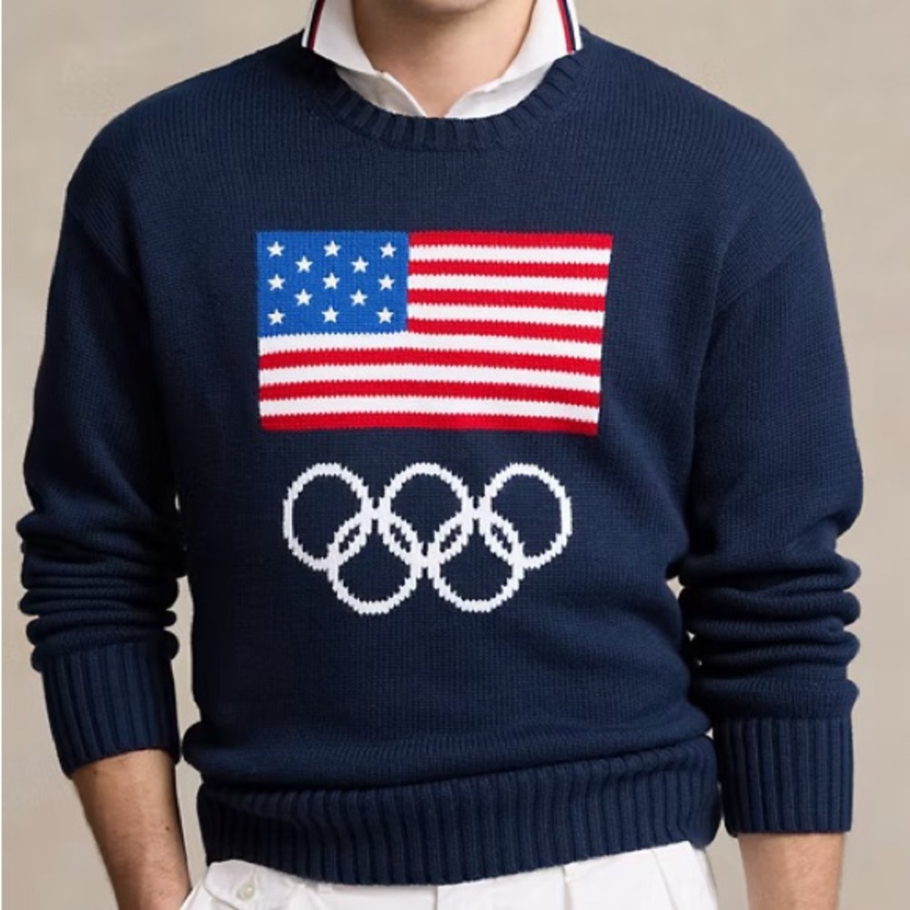 🇺🇸✨💙 NWT Polo Ralph Lauren Team USA Flag Sweater 🇺🇸✨💙